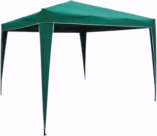 Gazebo Garden Friend Hip Verde con Struttura in Acciaio e Telo in Poliestere
