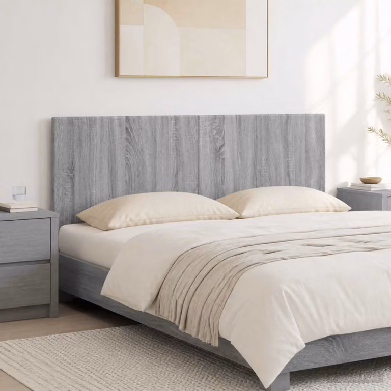 Testiera da muro moderna vidaXL BREDA Sonoma grigio in legno ingegnerizzato
