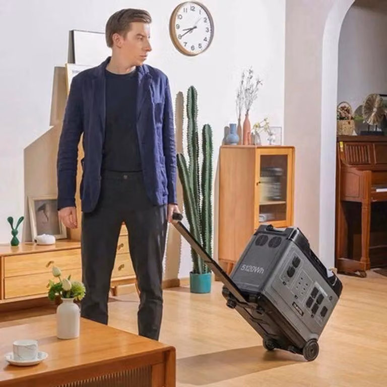 Centralina portatile da 5120Wh - Potenza di 4000W - Batteria LiFePO4 - Ideale per uso domestico e campeggio
