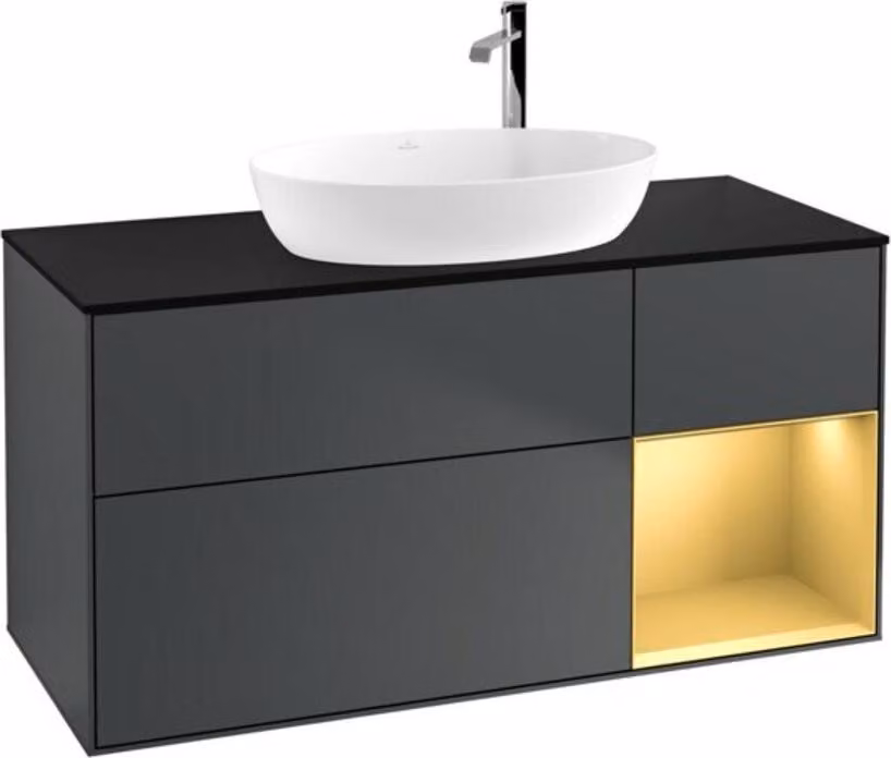 V&B mobile da parete Finion 120cm, Pl b m, Rg g m Lac, md bl. m Lac