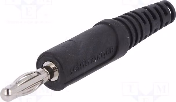 1 connettore da 70 VDC, 33 VAC, 32 A, nero, con morsetti a banana da 4 mm, isolato (no), FK 9 L NI / SW, tipo banana