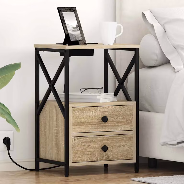 vidaXL Armadio da Notte Rovere Sonoma 40 x 31 x 60 cm