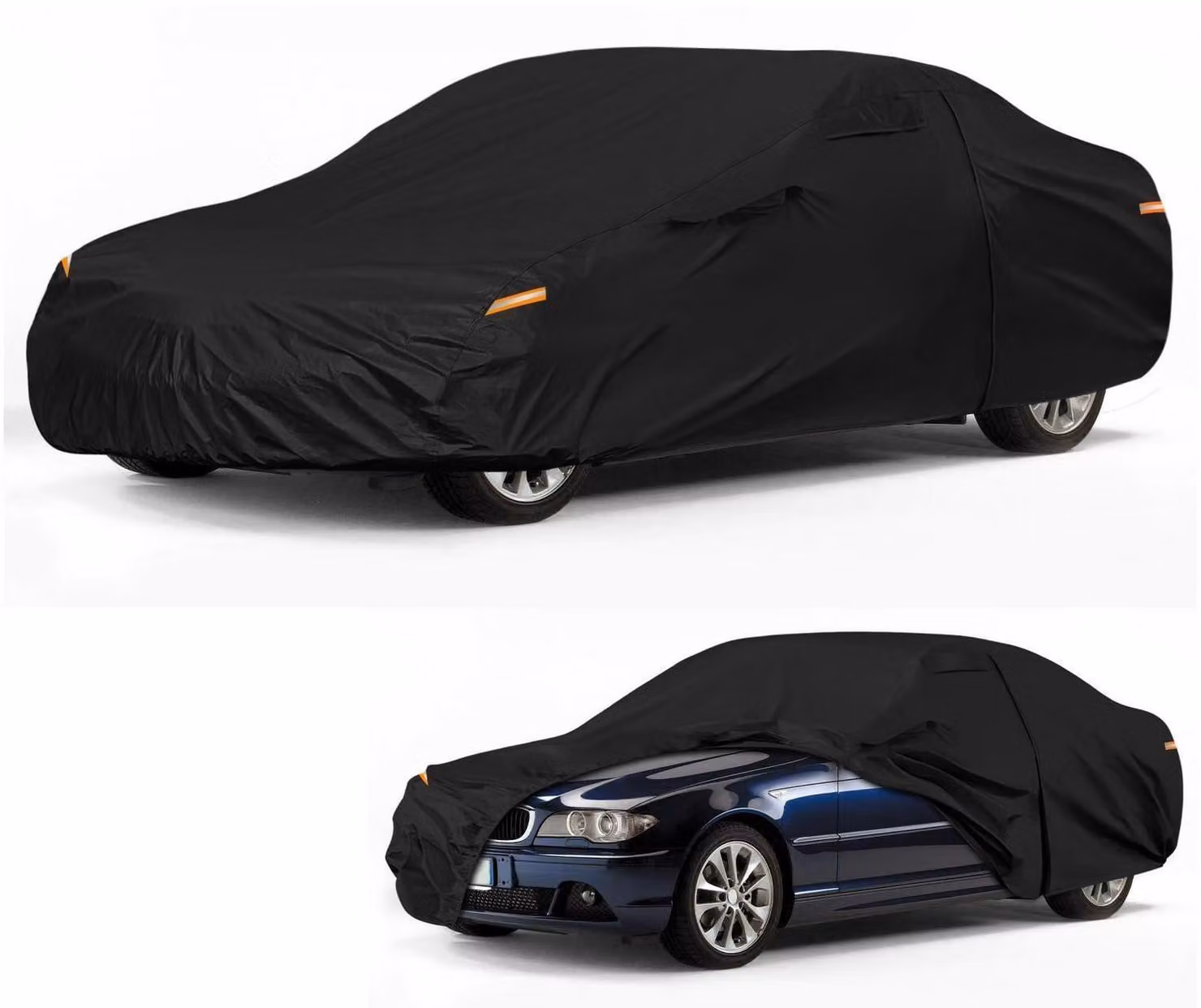 Copertura impermeabile per auto, compatibile con BMW Serie 3 E30, E36, E46 (1982-2004). Copertura per tutte le stagioni, adatta per il garage, con cerniera e protezioni antivento