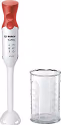 Frullatore ad immersione Bosch Ergomixx MSM64010 da 450W, Bianco e Rosso