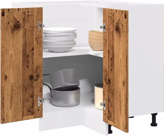 Armadietto Cucina-Mobiletto da Cucina ¡°Lyon¡± Legno Antico 75,5x75,5x81,5 cm