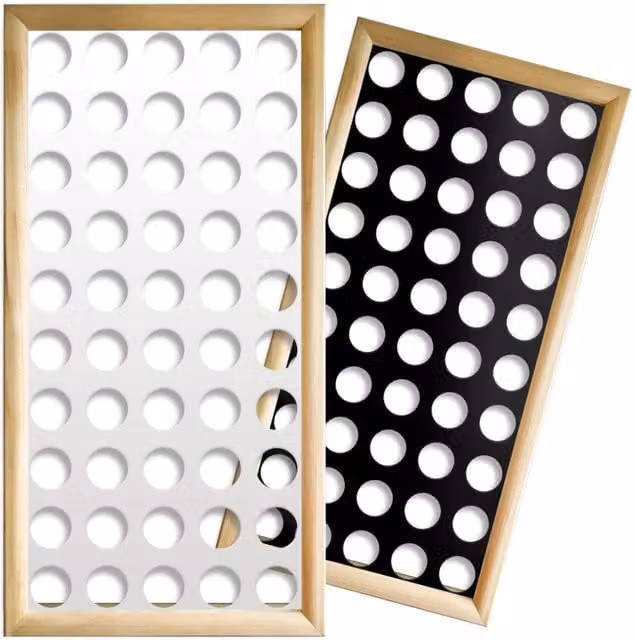 Moduli Decorativi FORI MEDI Signorbit in Legno e PVC, Colore: Nero, L/P/H: 73 x 64 x 148 cm