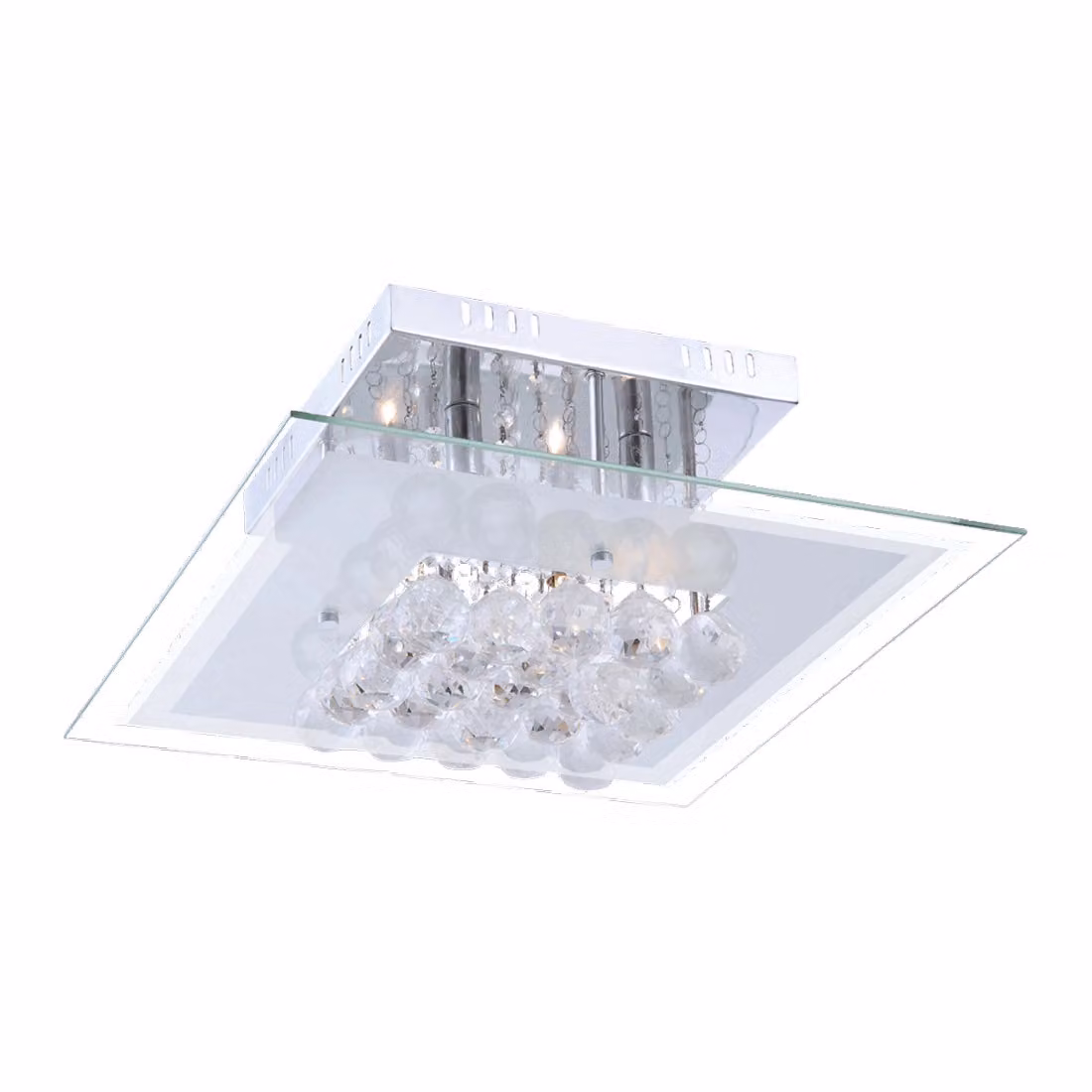 Plafoniera SEVILLA 6xG9/33W, cromo chiaro con cristalli L: 550, L: 200, H: 500, dimmerabile