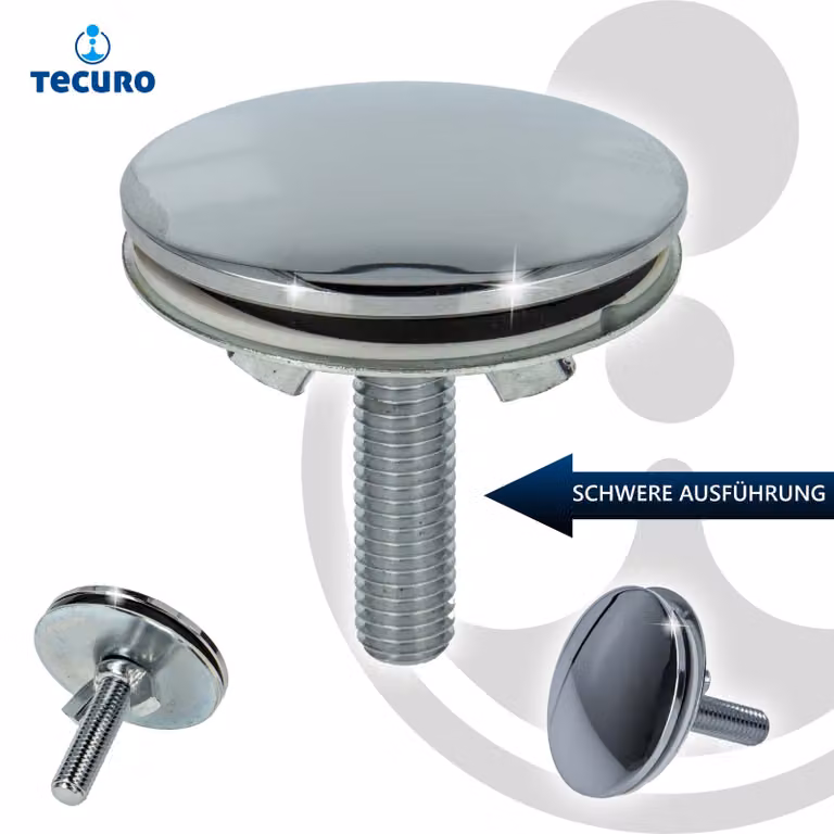 tecuro tappo per rubinetto coperchio per rubinetto a rosetta Ø 53 mm ottone cromato