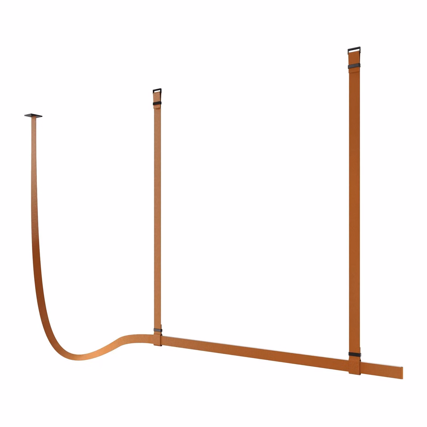 Flos - Belt Fabric Copper Brown Casambi 2000mm - Lampada a sospensione - Marrone Rame