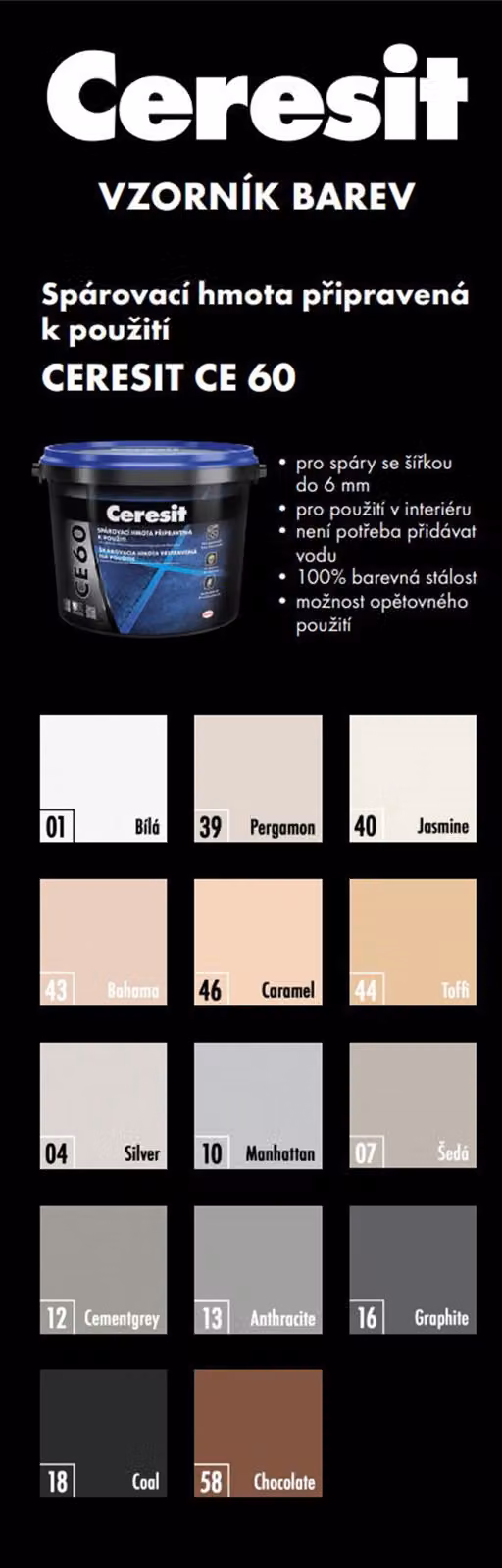 Ceresit Grout CE 60 gelsomino, 2 kg