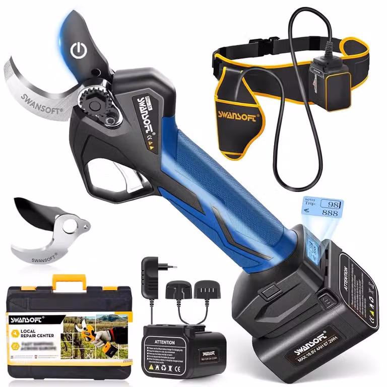 Potatura elettrica - Motore brushless da 900W - Larghezza di taglio di 36 mm - Acciaio al carbonio SK5