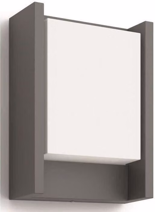 Lampada da parete per esterni a LED Philips Arbour, antracite, 600 lm, 6 W, IP44, 16,6 x 7,5 x 22,1 cm