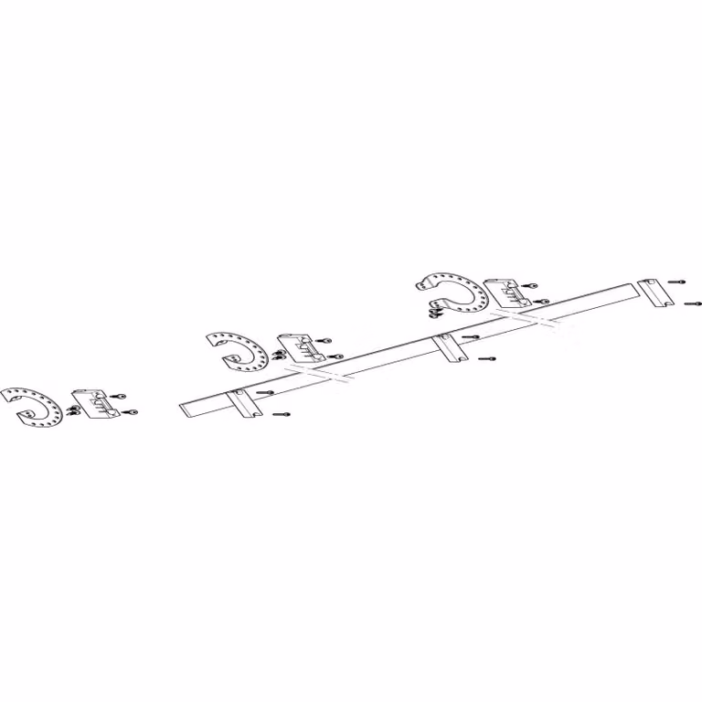 Modulo sbarra collettrice ABN 4FB/1RE N/PE con rame 30x5 mm, unipolare, inclinazione 27° rispetto al profilo MXSC41341