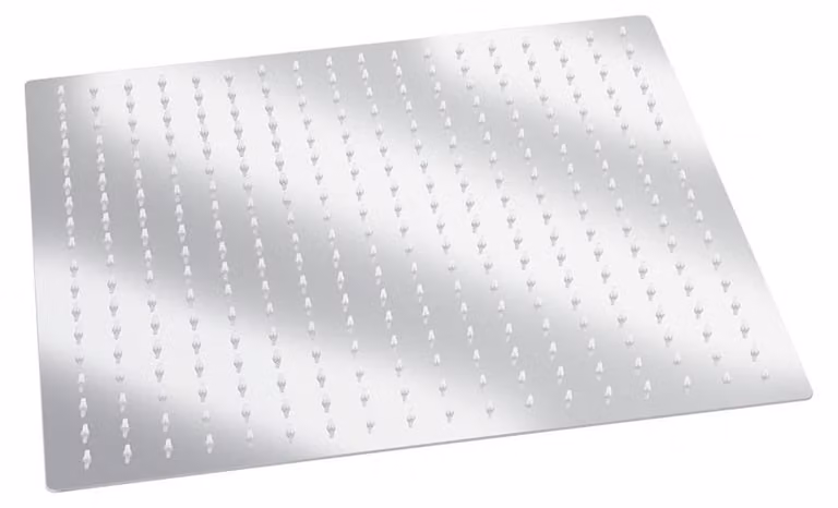 Doccia a soffitto, 16 pollici, forma quadrata, pioggia, acciaio inossidabile, girevole, per bagno