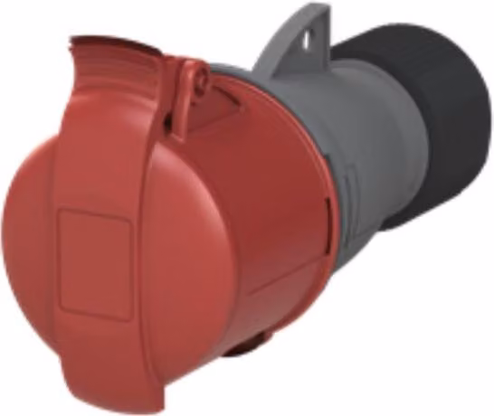 Amphenol 32 Ampere CEE connettore maschio a 5 poli (3P+N+PE) femmina, codifica 6h rosso 200/346V fino a 240/415V