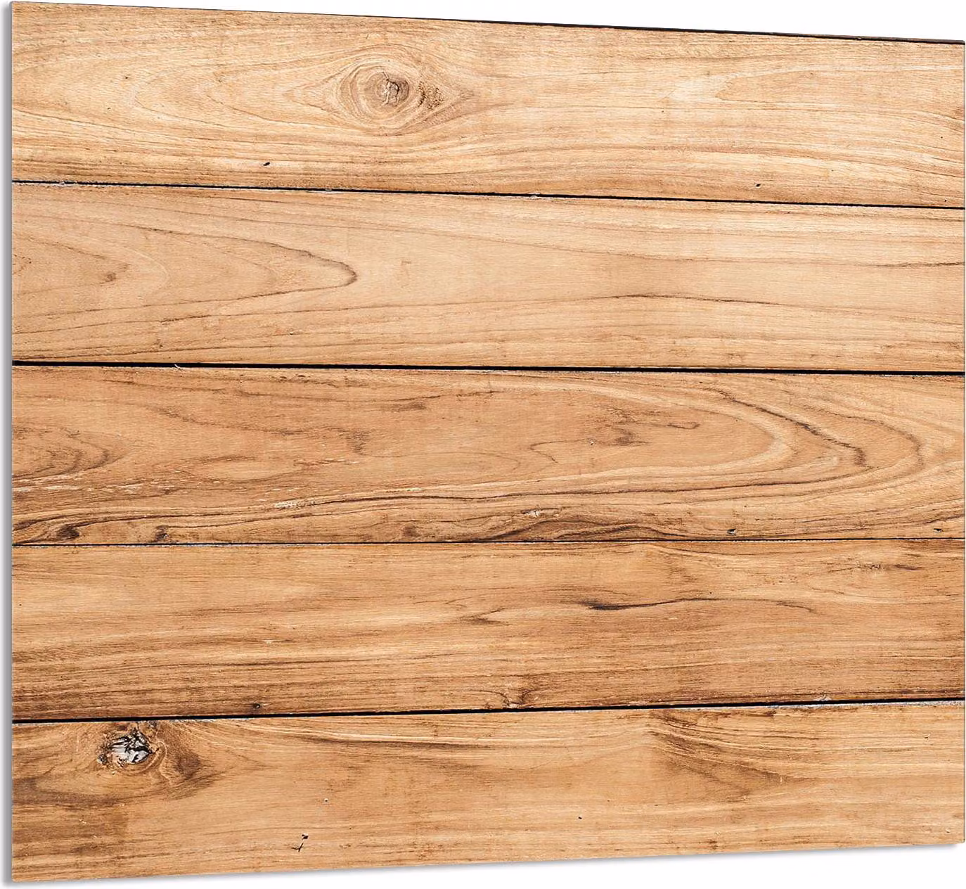 GLASPLATTE FÜR KÜCHE 65x60 Holz