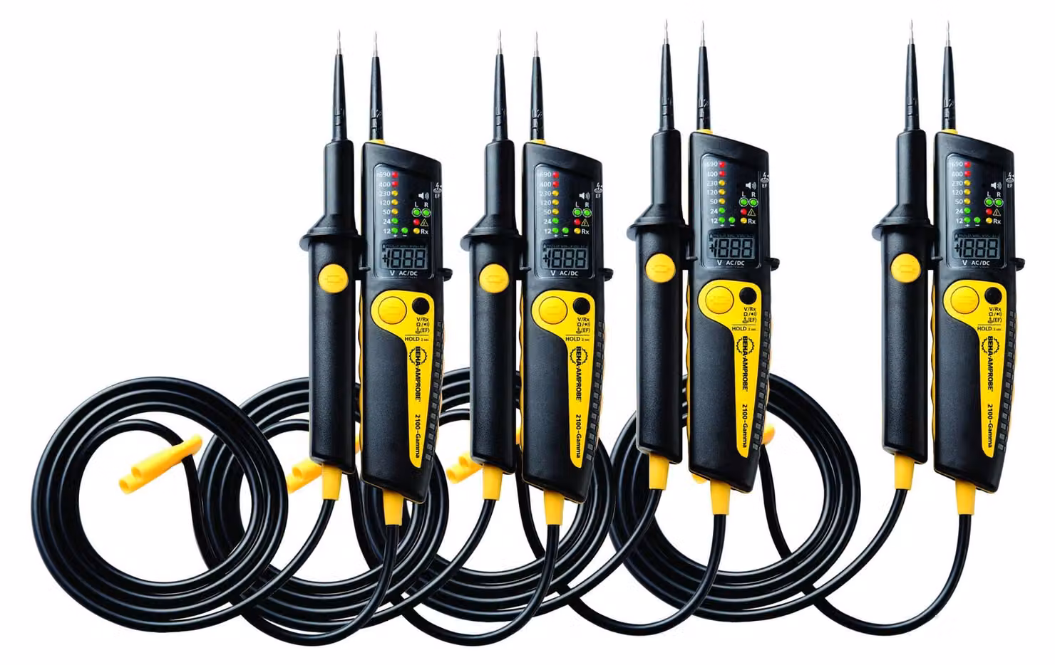 Beha Amprobe 2100-GAMMA BUNDLE Tester di tensione bipolare CAT III 1000 V, CAT IV 600 V Acustica, LCD, LED, vibrazioni (4980718)