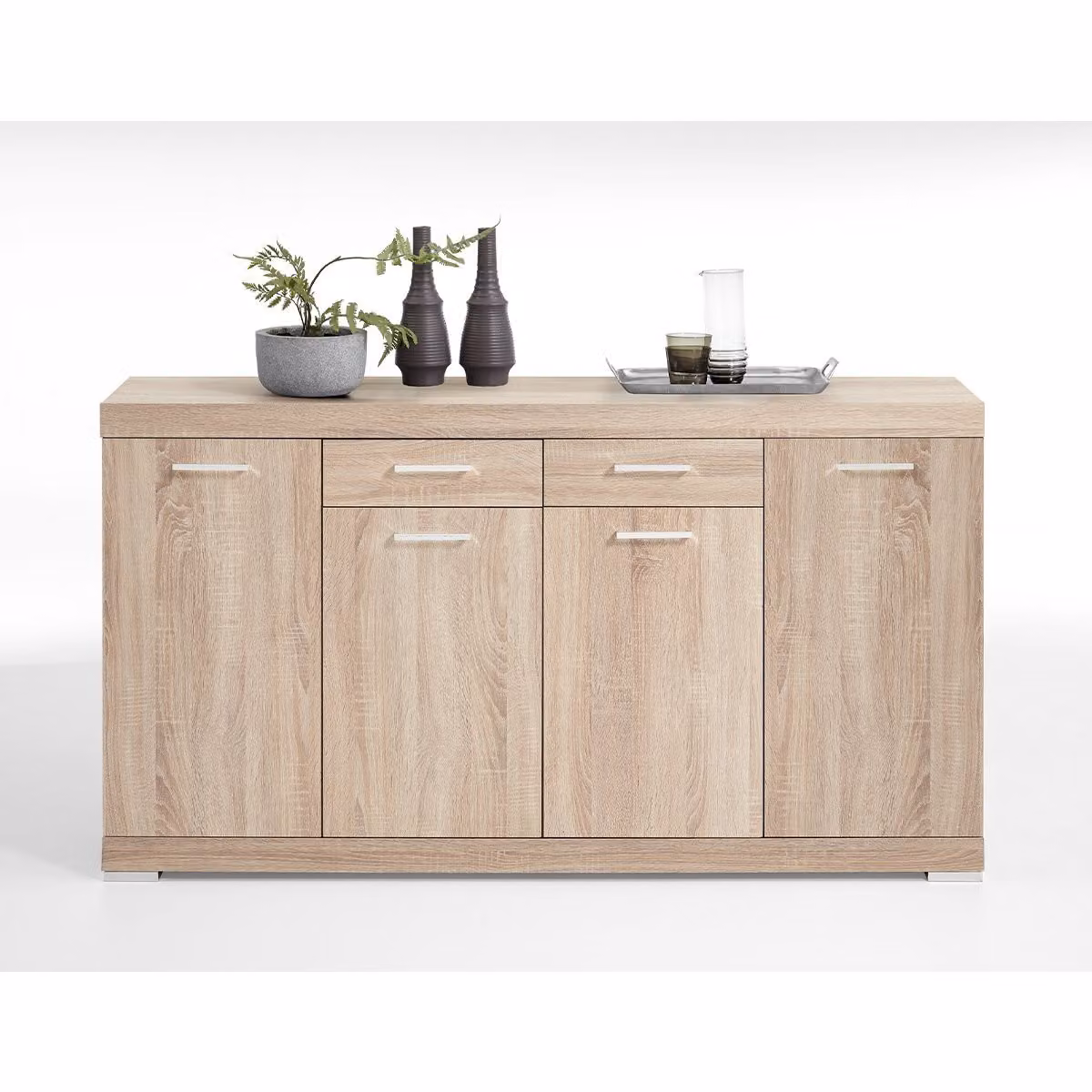 Calicosy - Credenza a 2 cassetti e 4 ante - L160 x P34,9 cm - Bristol