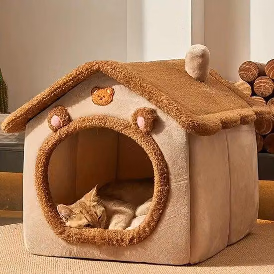 Piccola cuccia per gatti rimovibile e lavabile, trasportino per cani, panca, lettino per animali, per gatti di taglia piccola e media, dimensioni: 30 x 28 x 27 cm