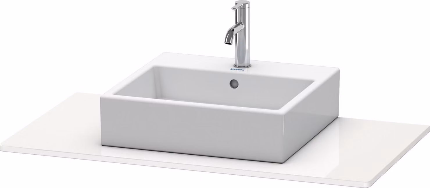 Console Duravit XSquare, 1 découpe, 1000x16x550mm, XS060E08585, XS060E08585