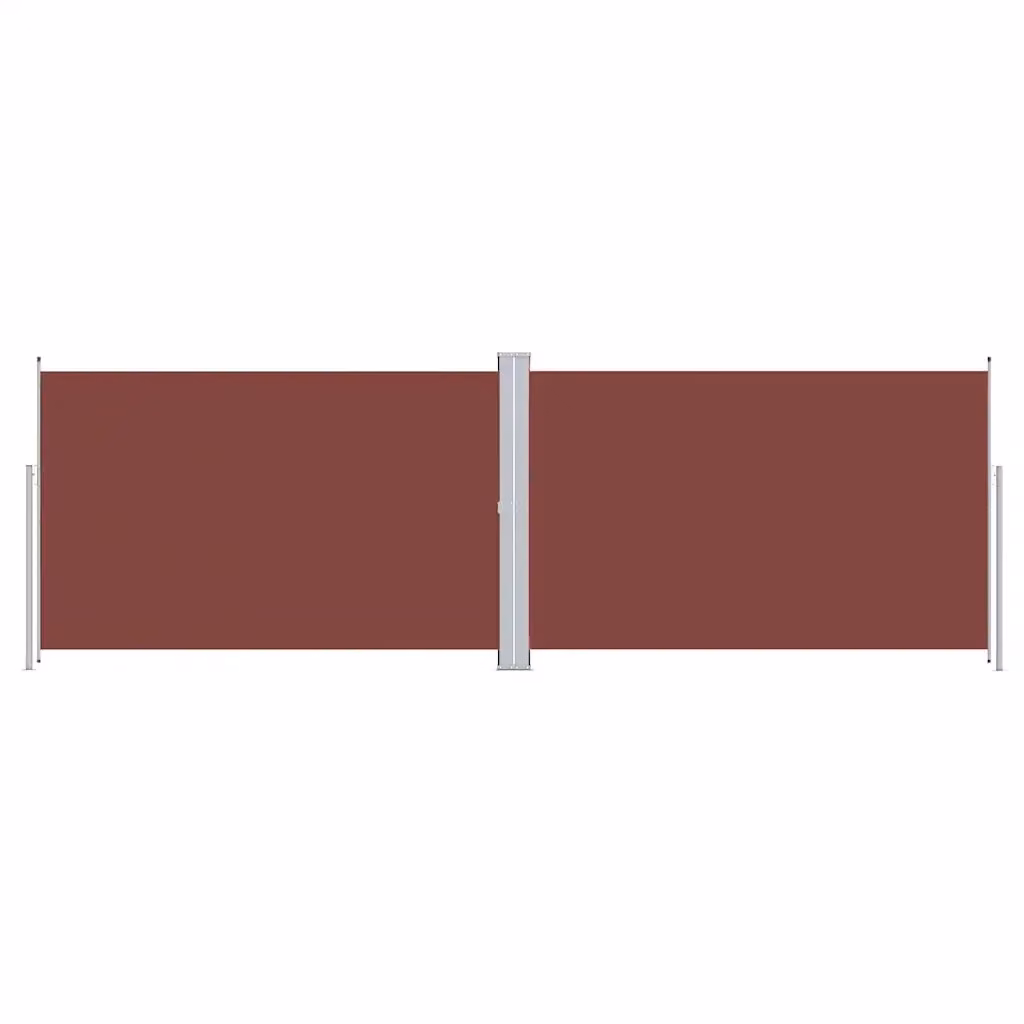 Tenda da sole laterale retrattile vidaXL in poliestere marrone L: 600 cm, H: 220 cm – 2