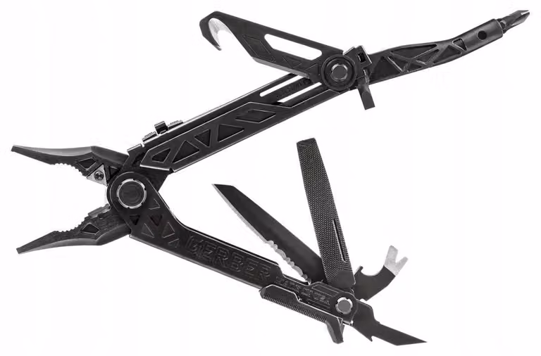 Gerber 30-001425 Center-Drive Black Multi-tool - pinze, nero, acciaio, 14 funzioni, custodia