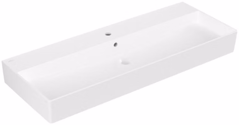 Villeroy & Boch Memento 2.0 lavabo mural, 1 trou pour robinet, avec trop-plein, non poncé, 1200x470mm, 4A22C5RW, 4A22C5RW