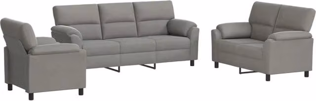 Set di divani 3 pcs Grigio Chiaro Velluto 3430462