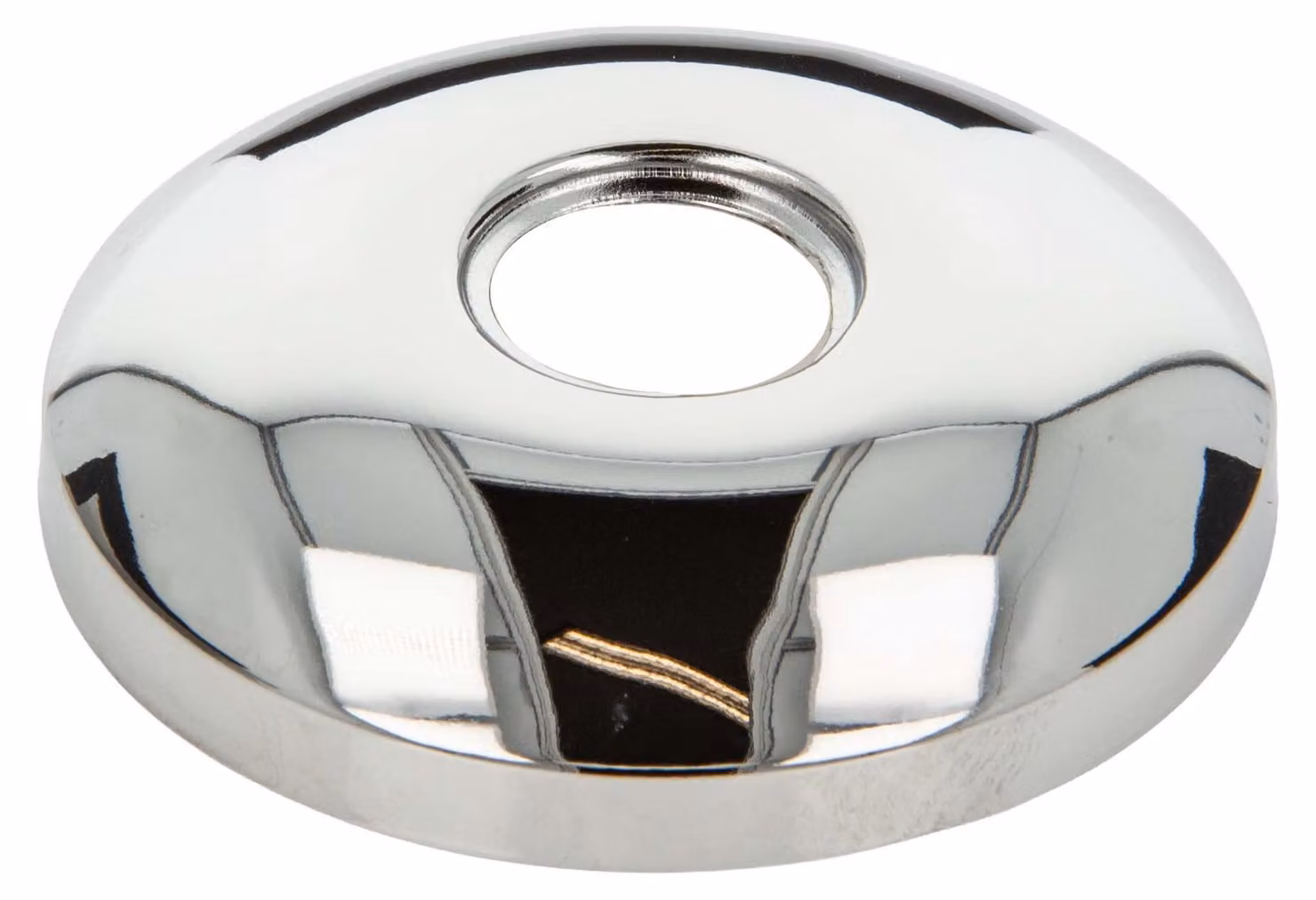 rosone filettato tecuro 1/2 pollice x Ø 70 mm x altezza 15 mm, ottone cromato