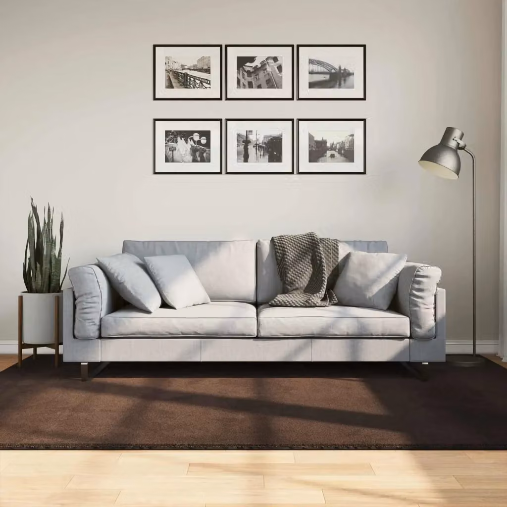 Tappeto da soggiorno HUARTE Marrone, moderno e lavabile, L: 230 cm x P: 160 cm – 2