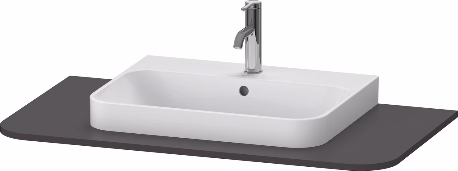 Console Duravit Happy D.2 Plus, 1000x550 mm, 1 découpe, pour meuble sous-lavabo HP4941, HP4961, HP4971, HP031E08080, HP031E08080