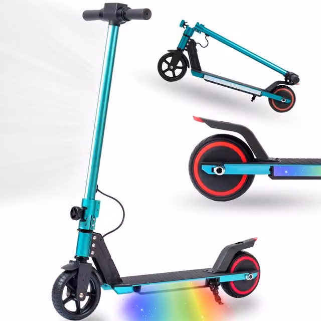 Monopattino elettrico pieghevole per bambini dai 6 ai 12 anni con ruote da 6,5 pollici e batteria ricaricabile da 60 Wh, autonomia 5-8 km