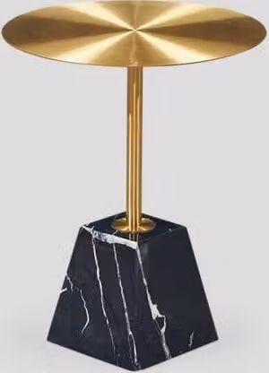 Runder Schwarzer Kaffeetisch Luxus Wohnzimmer Seitentische Beistelltisch