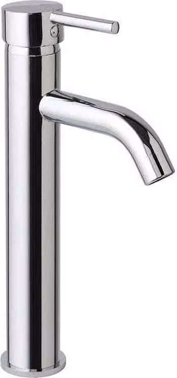 Rubinetto miscelatore alto cromato per lavabo da appoggio | Fassa