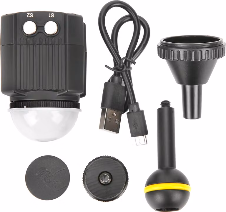 Impermeabile fotografia subacquea luce di riempimento 60m fotocamera subacquea LED Video 7500K