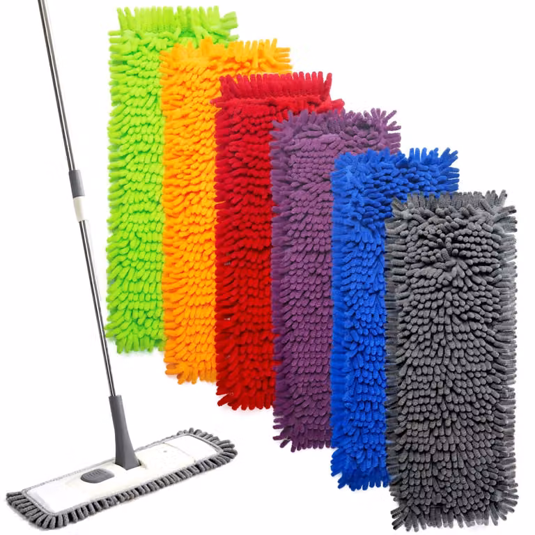 Set di 6 panni in microfibra per la pulizia, dimensioni 40x10 cm, alta capacità di assorbimento, riutilizzabili