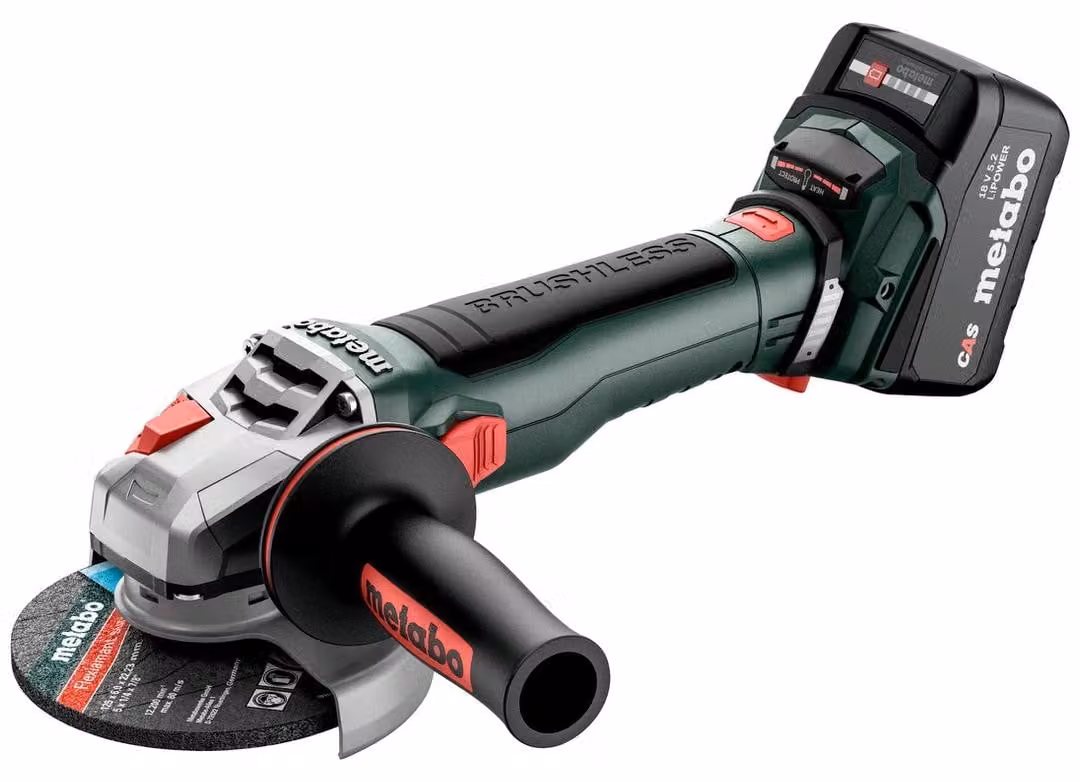 Metabo WB 18LT BL 11-125 Quick Akku-Winkelschleifer 18V (mit 2x Akkus) 613054650