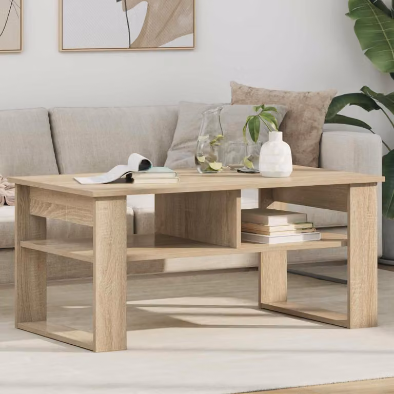 Maison Exclusive - Tavolino Sonoma in rovere 96 x 54 x 44 cm Materiale ligneo