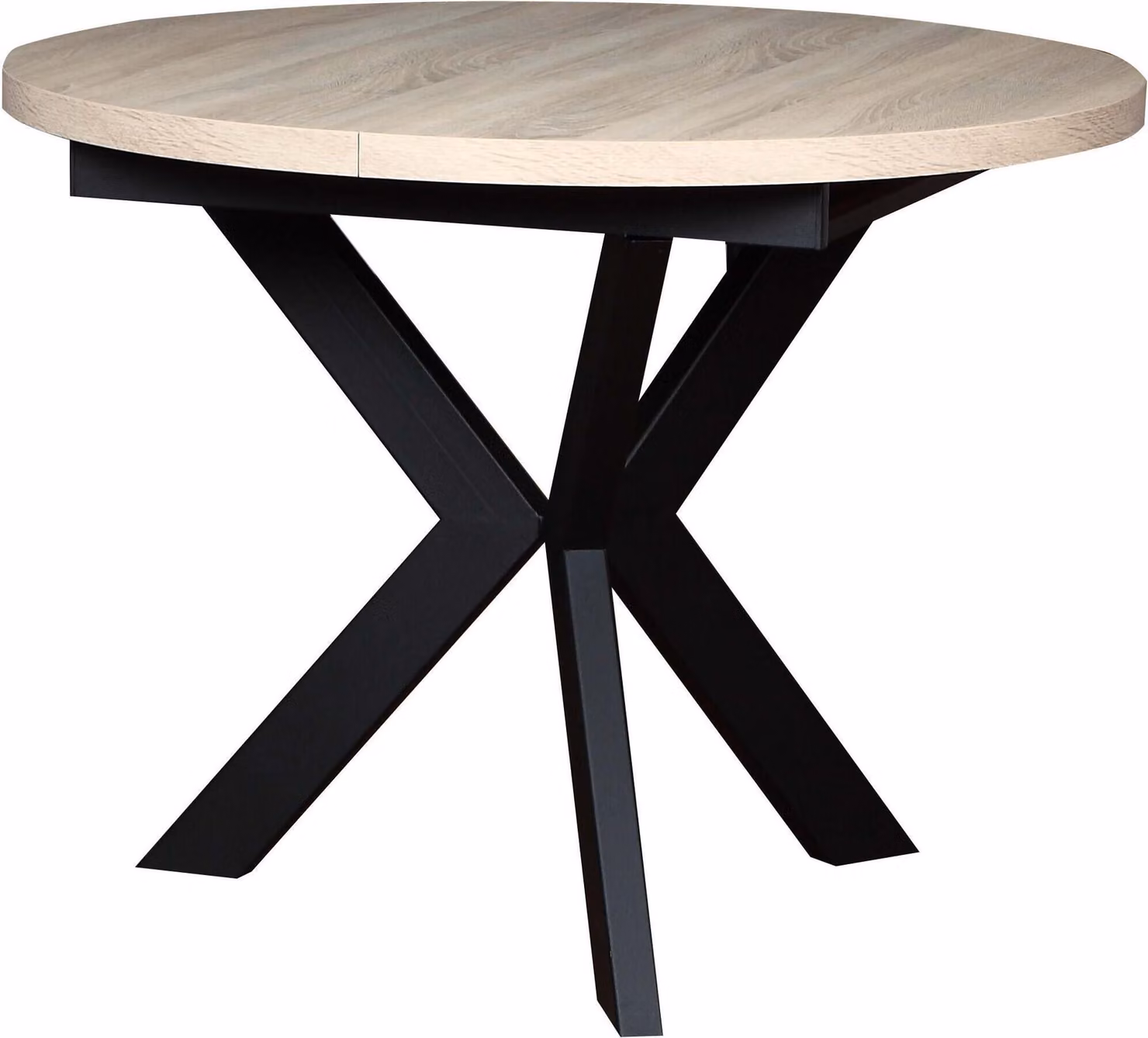 FURNLUX Tavolo da pranzo Agnes Beige 100cm / Colore principale: Beige / Dimensioni: 100 x 76 x 138 cm