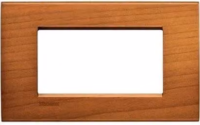 Placca BTicino Living Light 4P Ciliegio Americano Marrone LNA4804LCA