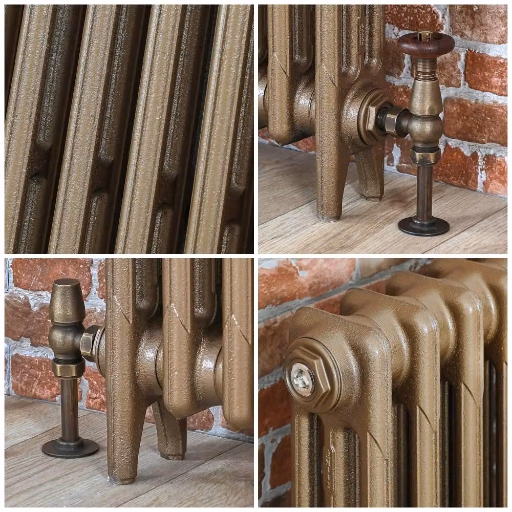 Radiatore in Ghisa - 3 Colonne - Oro Bruciato - 760mm x 263mm
