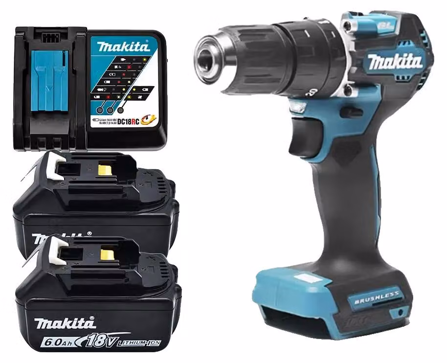 Trapano avvitatore a batteria, design compatto, alta efficienza, colore arancione