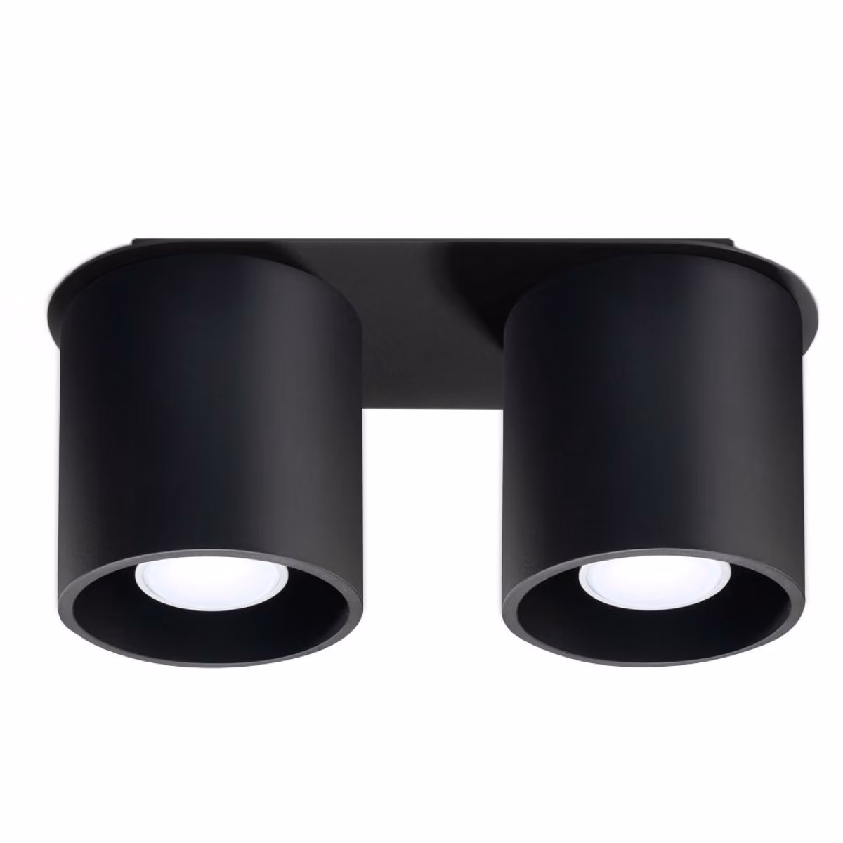 LAMPADA DA SOFFITTO AMERO 2 GU10 in alluminio nero di LUMILO
