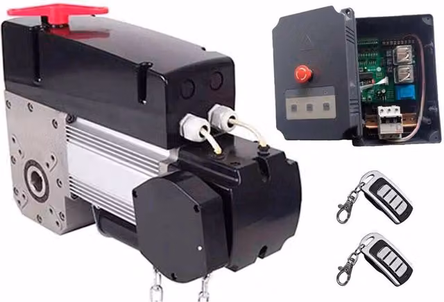 Kit laterale per serranda sezionale industriale Dieffematic 380V colore nero con 2 TX 121888/T