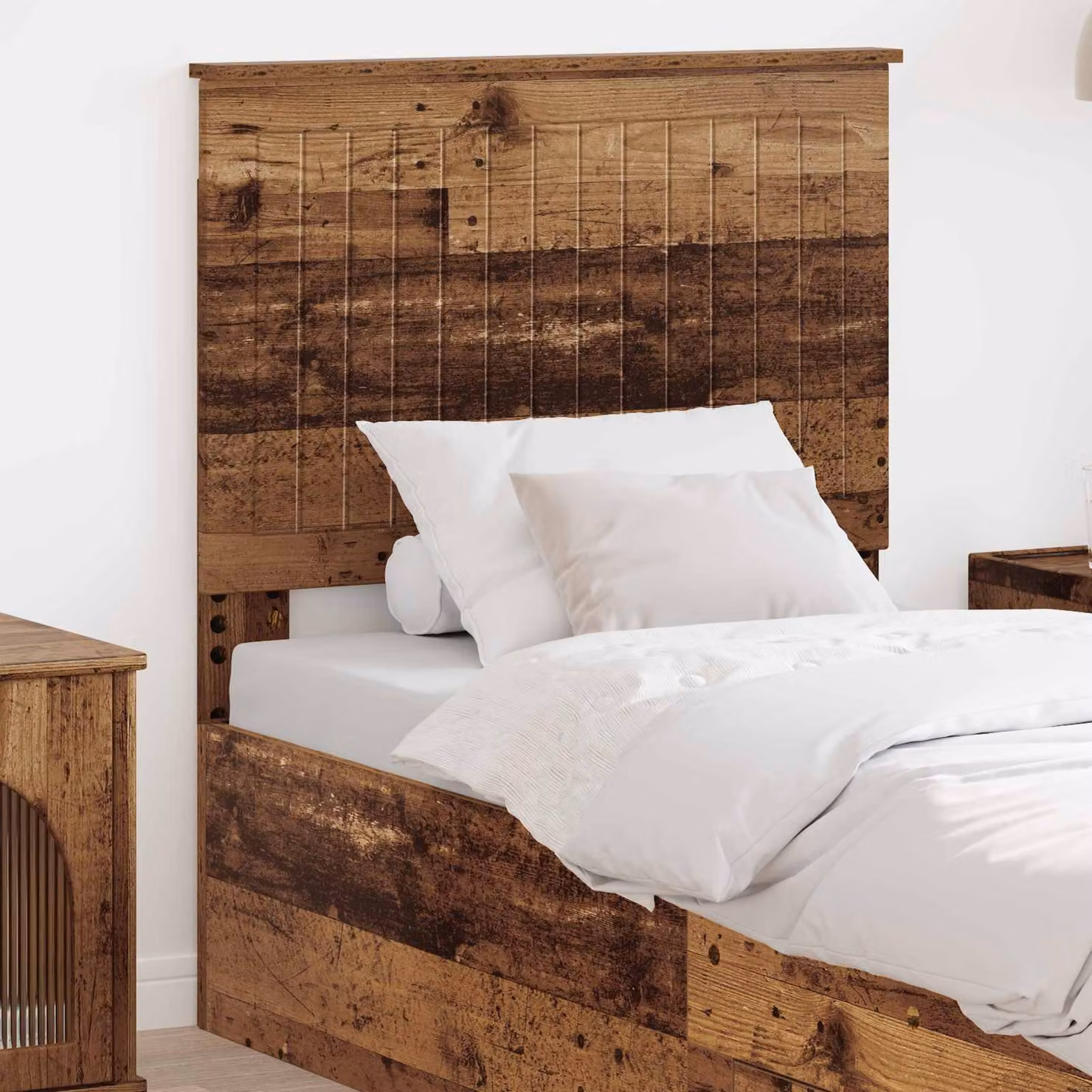Testiera per letto moderna vidaXL in legno ingegnerizzato color marrone