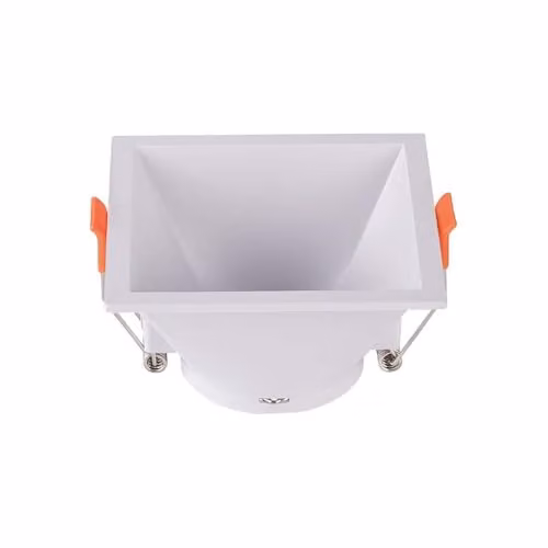 Portafaretto LED da Incasso Quadrato GU10 con Sezione Quadrata Colore Bianco