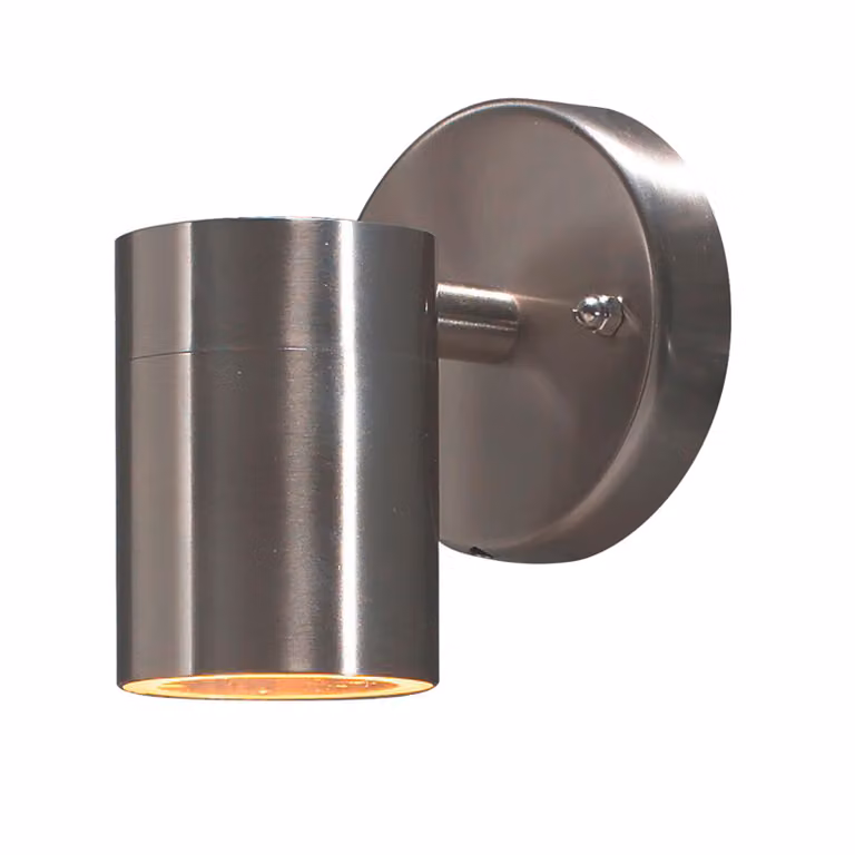 Applique Konstsmide Modena in acciaio inox con vetro trasparente