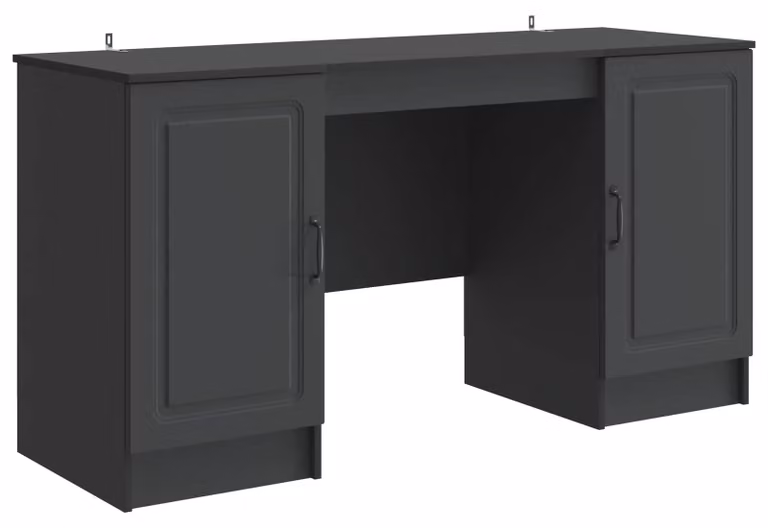 Scrivania Nero 142,5 x 50 x 75 cm Legno ingegnerizzato