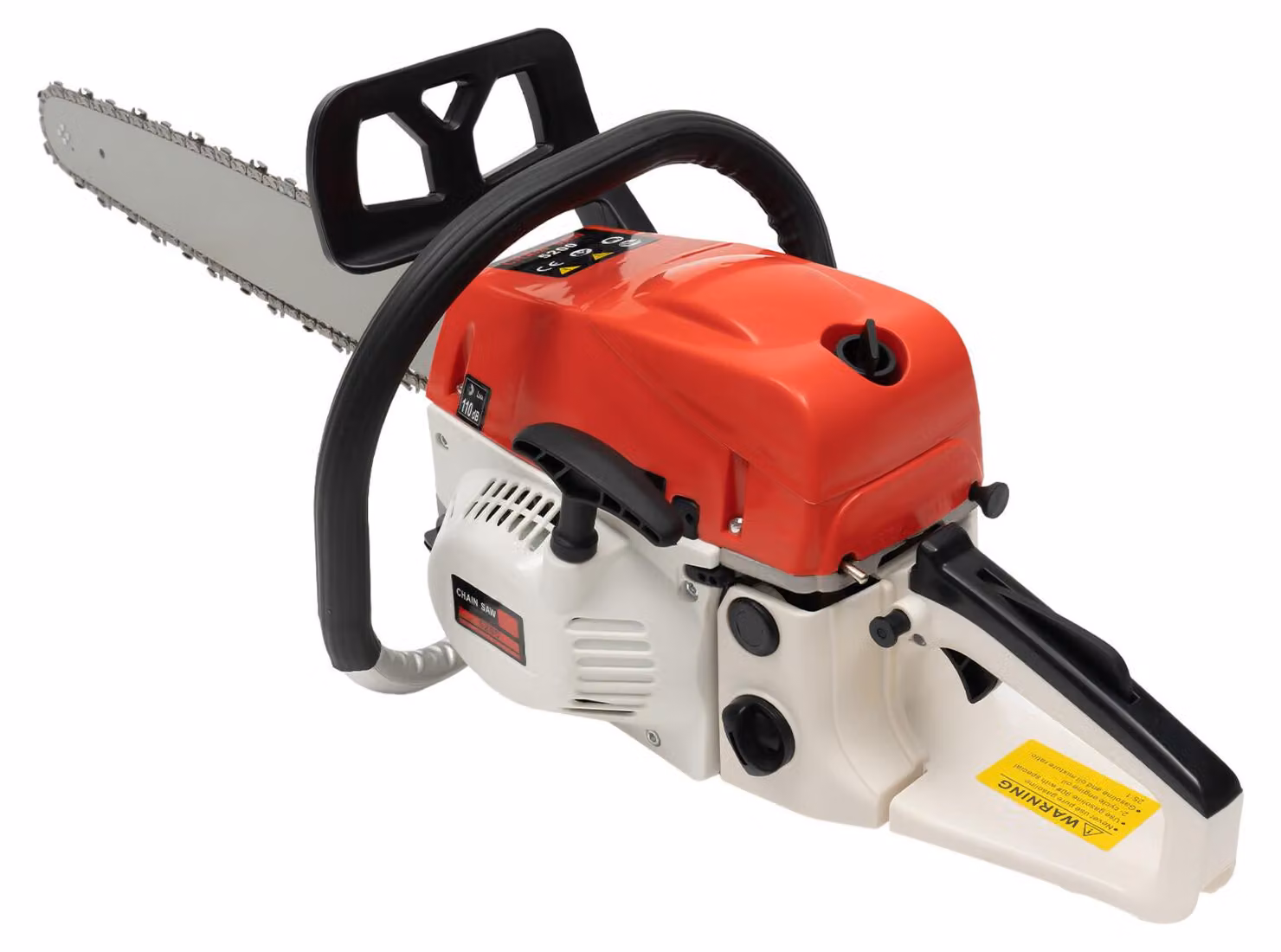 Motosega a benzina - Motore da 52cc - Lame da 20 pollici - Potenza di 2,0 kW - Colore: rosso