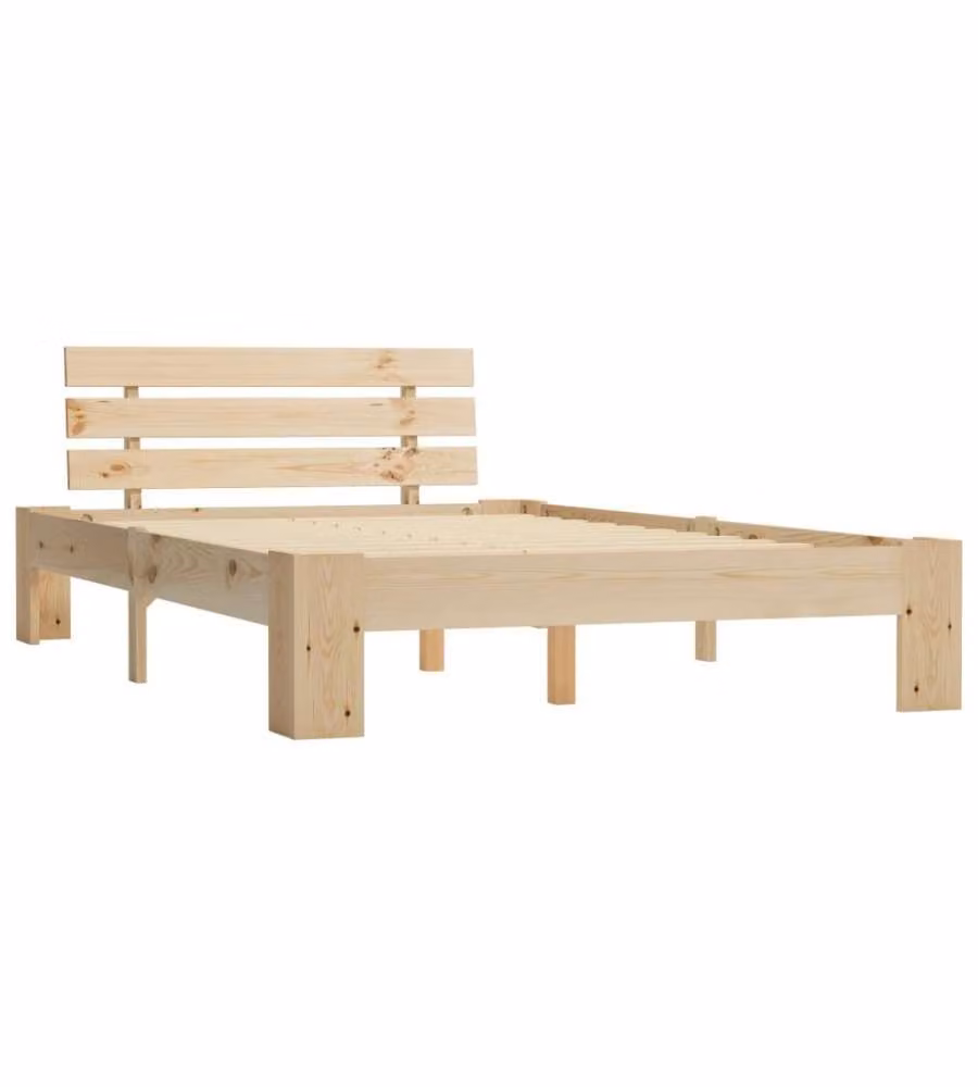 Giroletto vidaXL in legno massello di pino color sabbia L/P: 120 x 200 cm